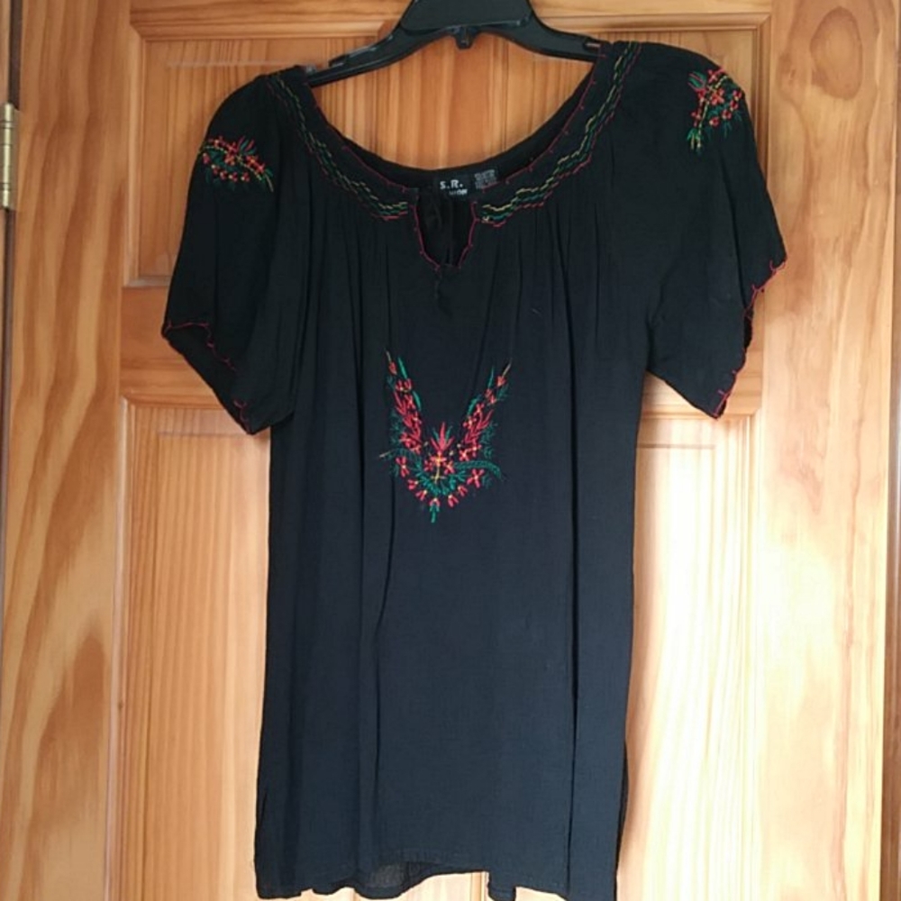 Embroidered Boho Southwest Top